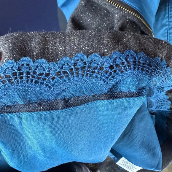 Floreat Tweed Wool Embroidered Bird Pencil Skirt - Anthropologie - Size 2 - Picture 9 of 9